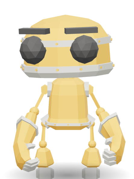A yellow robot